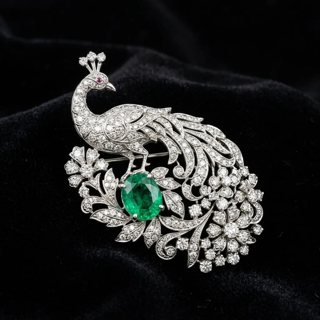 The Nakshtara Brooches in Platinum